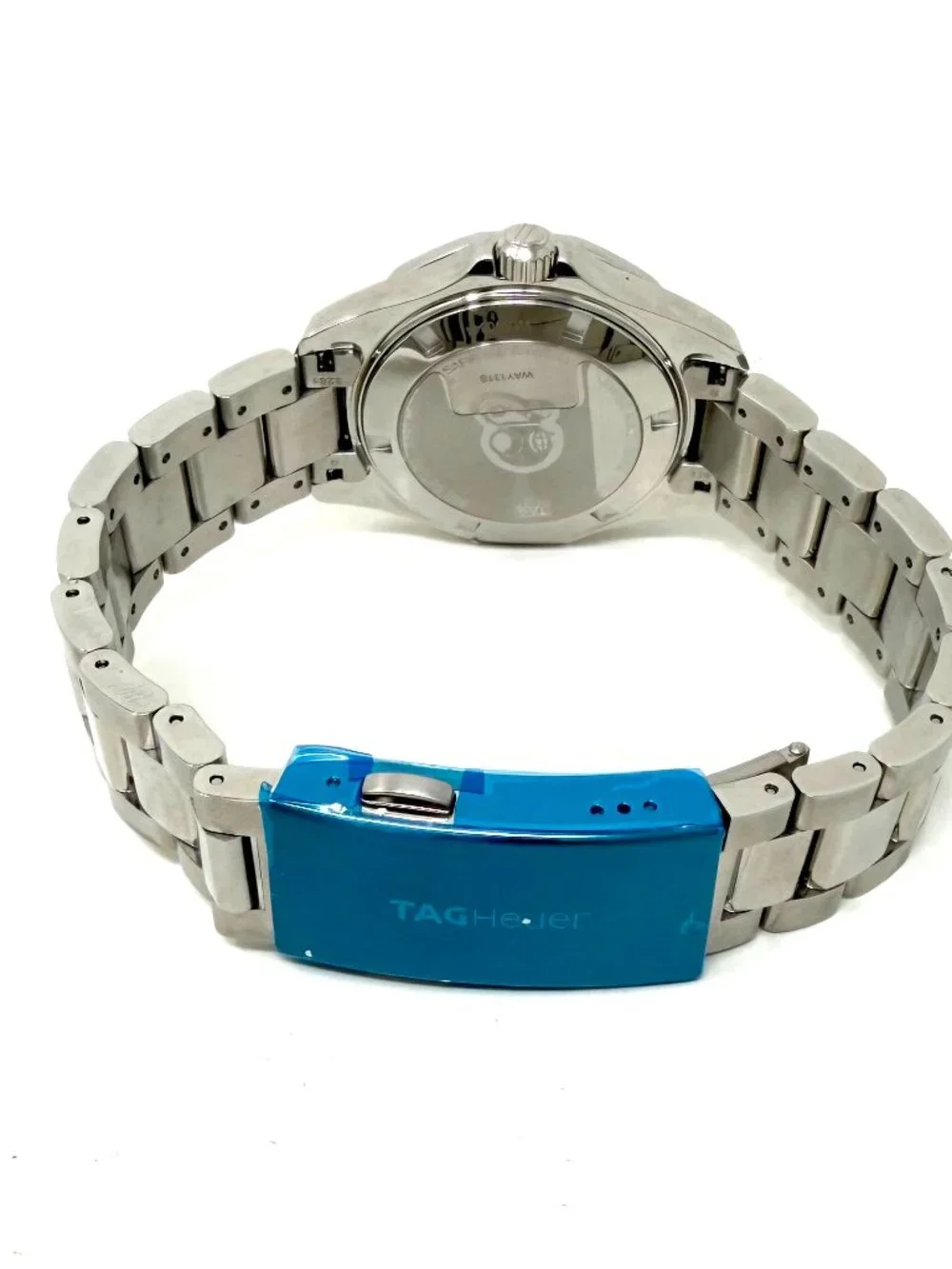 Tag Heuer Aquaracer WAY131S Steel Ceramic Mother of Pearl Blue Dial Womens Watch